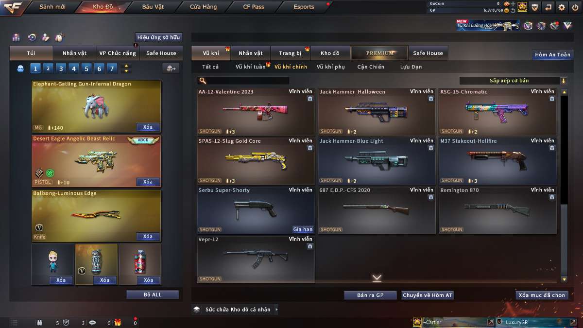 shop acc cf uy tin gia re